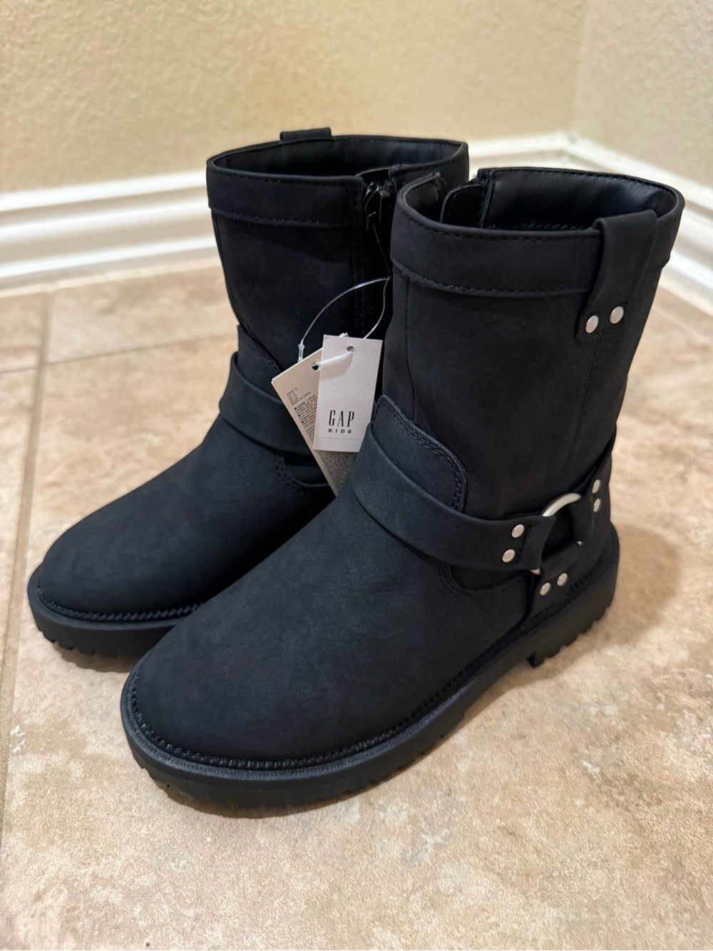 Gap Kids Moto Boots Girls size 12